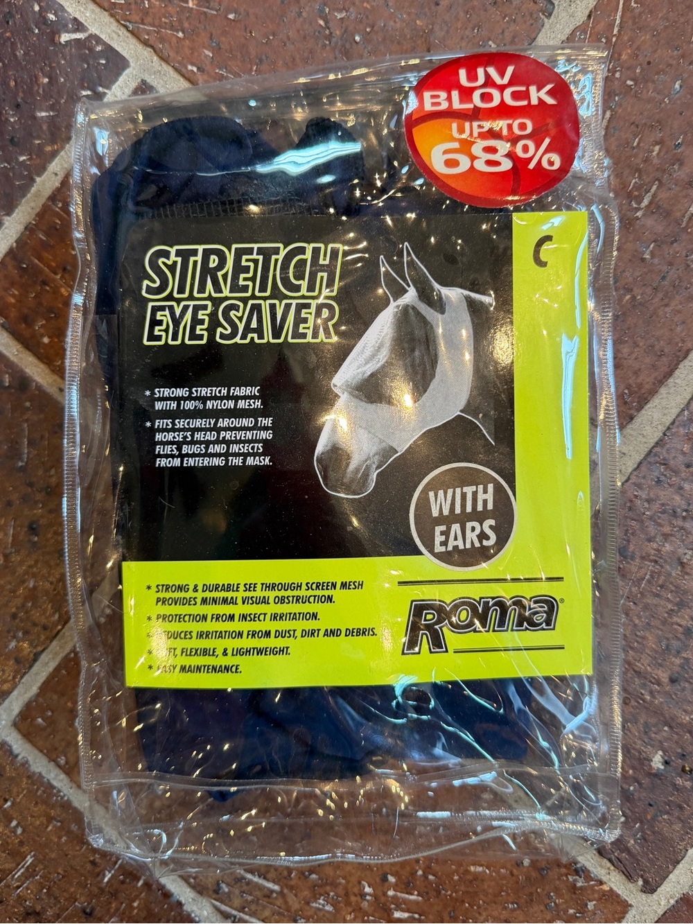 Weatherbeeta Roma Stretch Eye Saver Fly Mask - Size Cob